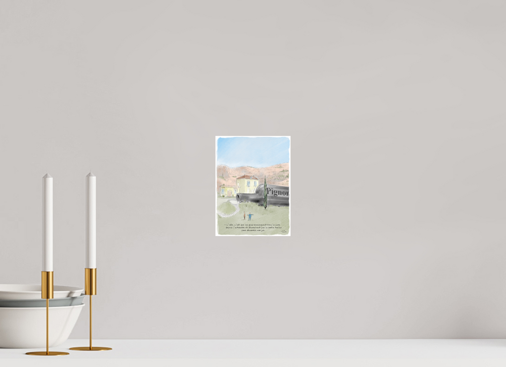 15 x 20 cm, Impression directe sur Alu Dibond, fixation par suspension métallique au dos 0016