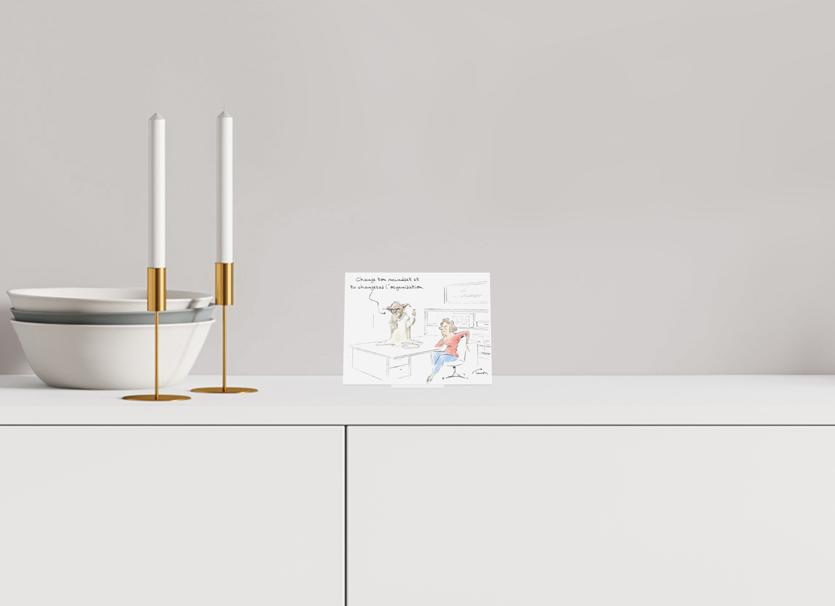 14,3 x 11 cm, Cadre de bureau verre acrylique - Pied en métal. Dessin N°3