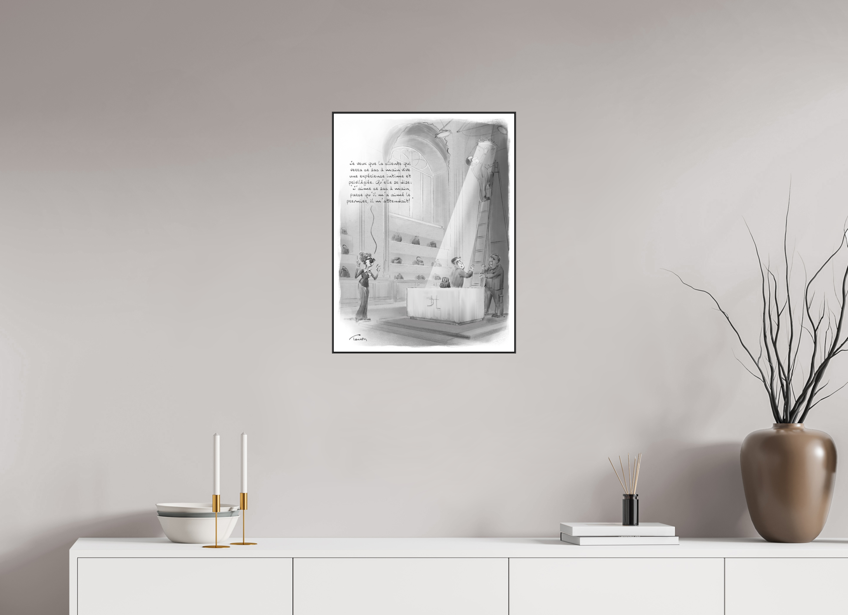 45 x 60 cm, 1.Impression Fine Art sur Alu Dibond. Cadre. Papier aquarelle et marge kjsdlj