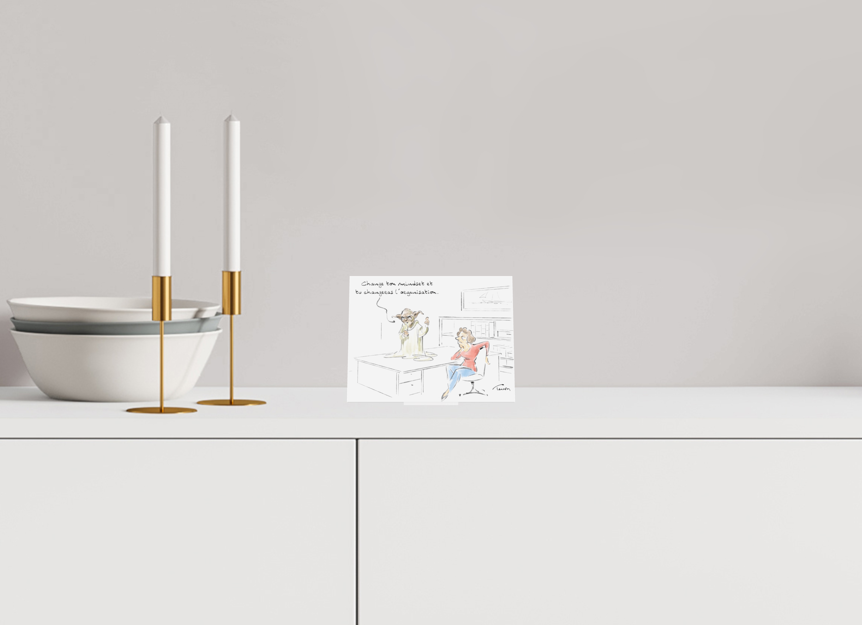 15,6 x 12 cm, Cadre de bureau verre acrylique - Pied en métal. Dessin N°3