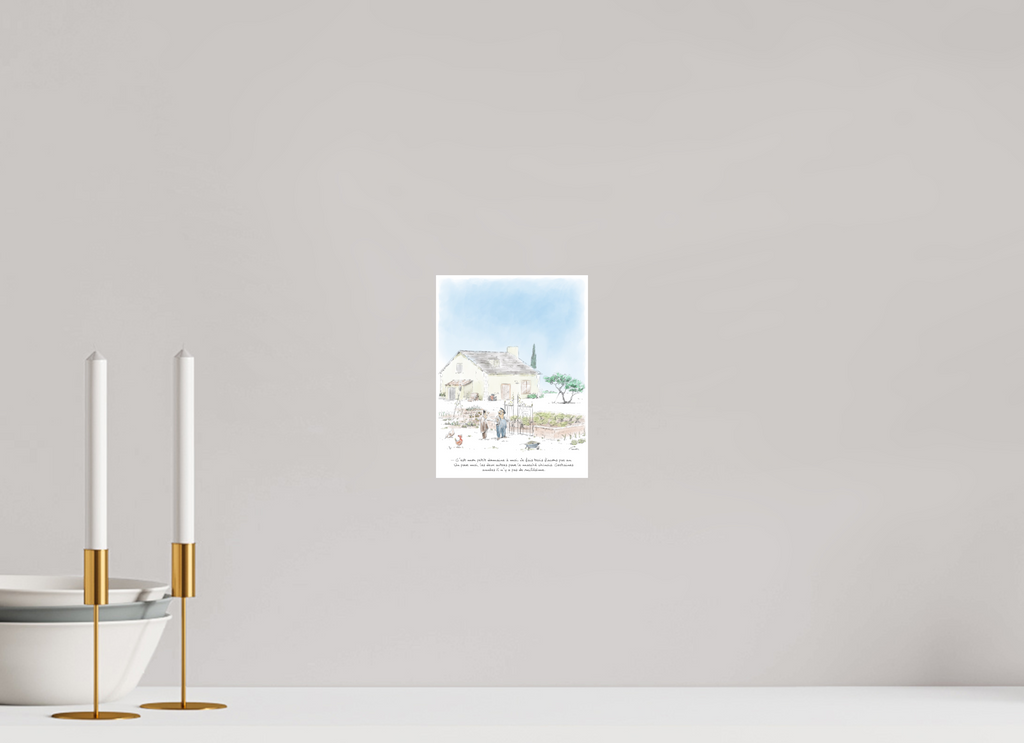 15 x 20 cm, Impression directe sur Alu Dibond, fixation par suspension métallique au dos 0006