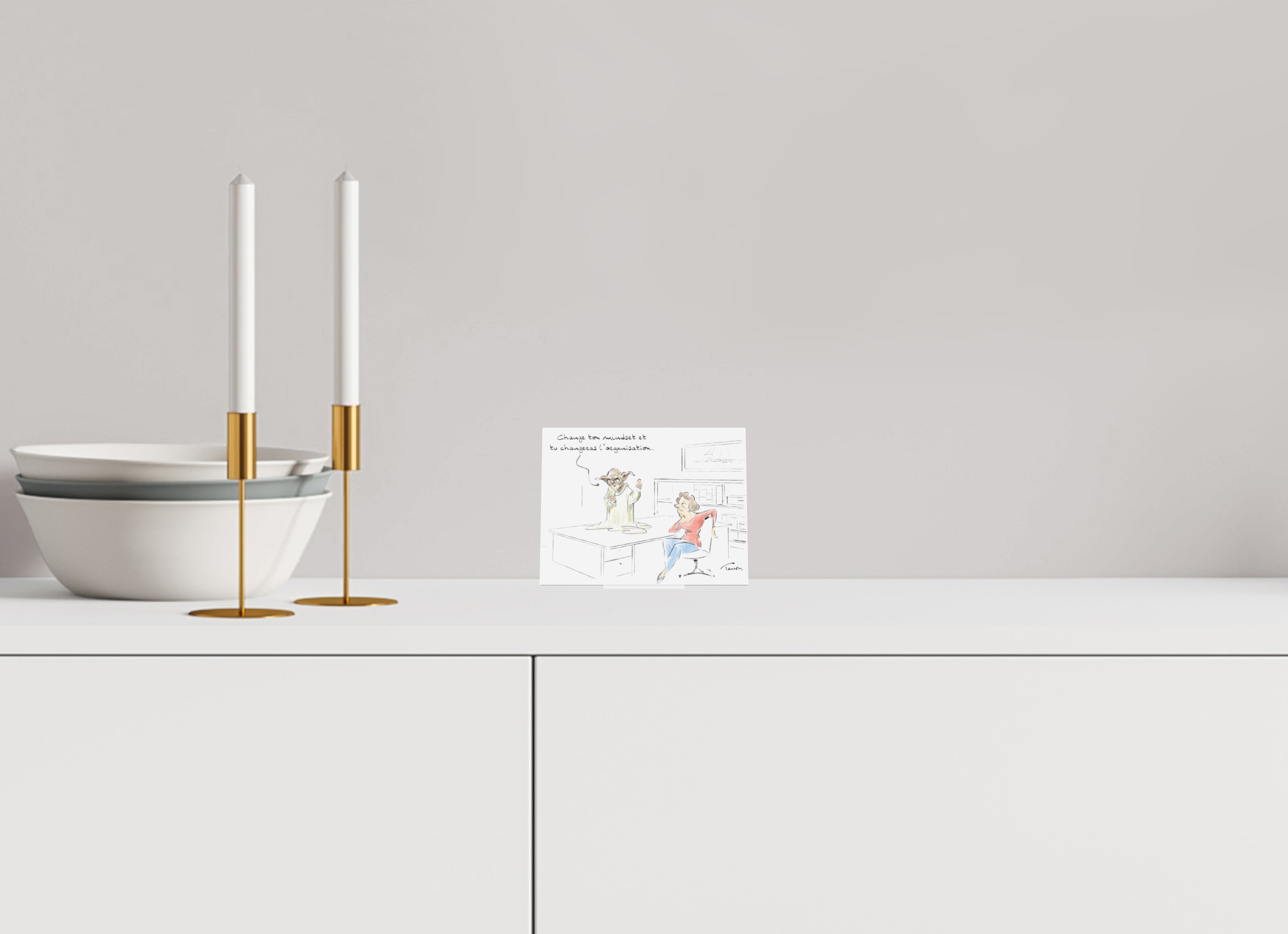 13 x 10 cm, Cadre de bureau verre acrylique - Pied en métal. Dessin N°3